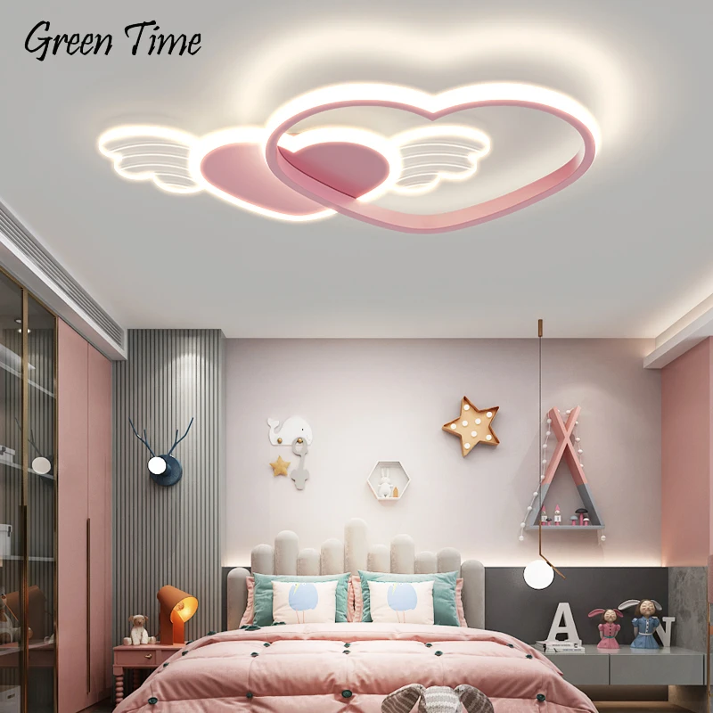 

Modern LED Ceiling Light for Living Room Bedroom Boy Girl Cartoon Children Room Ceiling Lamp Home Creative Lighting Fixture Pink