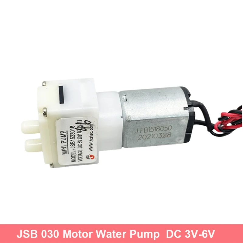 

TCS JSB Micro 030 Motor Diaphragm Pump DC 3V-6V 5V Mini Water Pump Negative Pressure Vacuum Mute Pump Small Air Water Pump