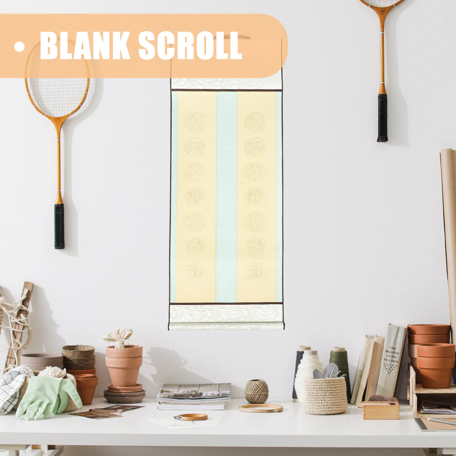 Пустой свиток бумага для китайской каллиграфии бытовой рис подвесные свитки