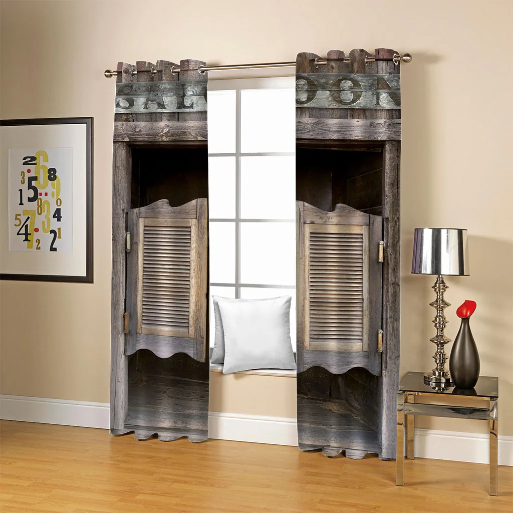 Затемняющие шторы HUANZHUANG для окна недорогие занавески из 2 предметов большого