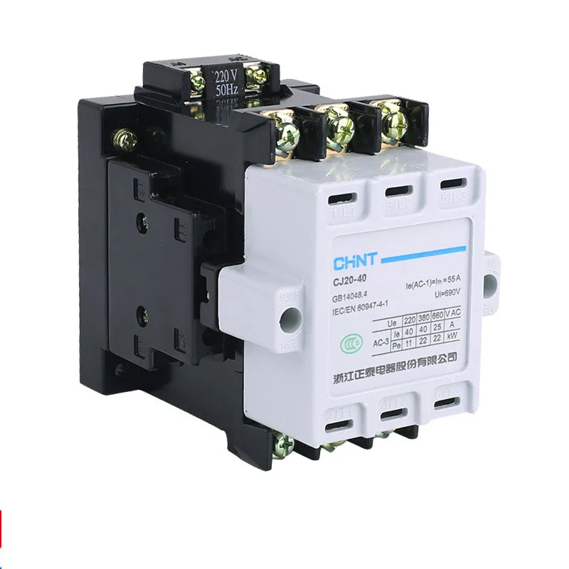 

BEST SELLING AC Contactor 380V CJ20-630A 3 Phase CHINT 50Hz AC Electrical contactors
