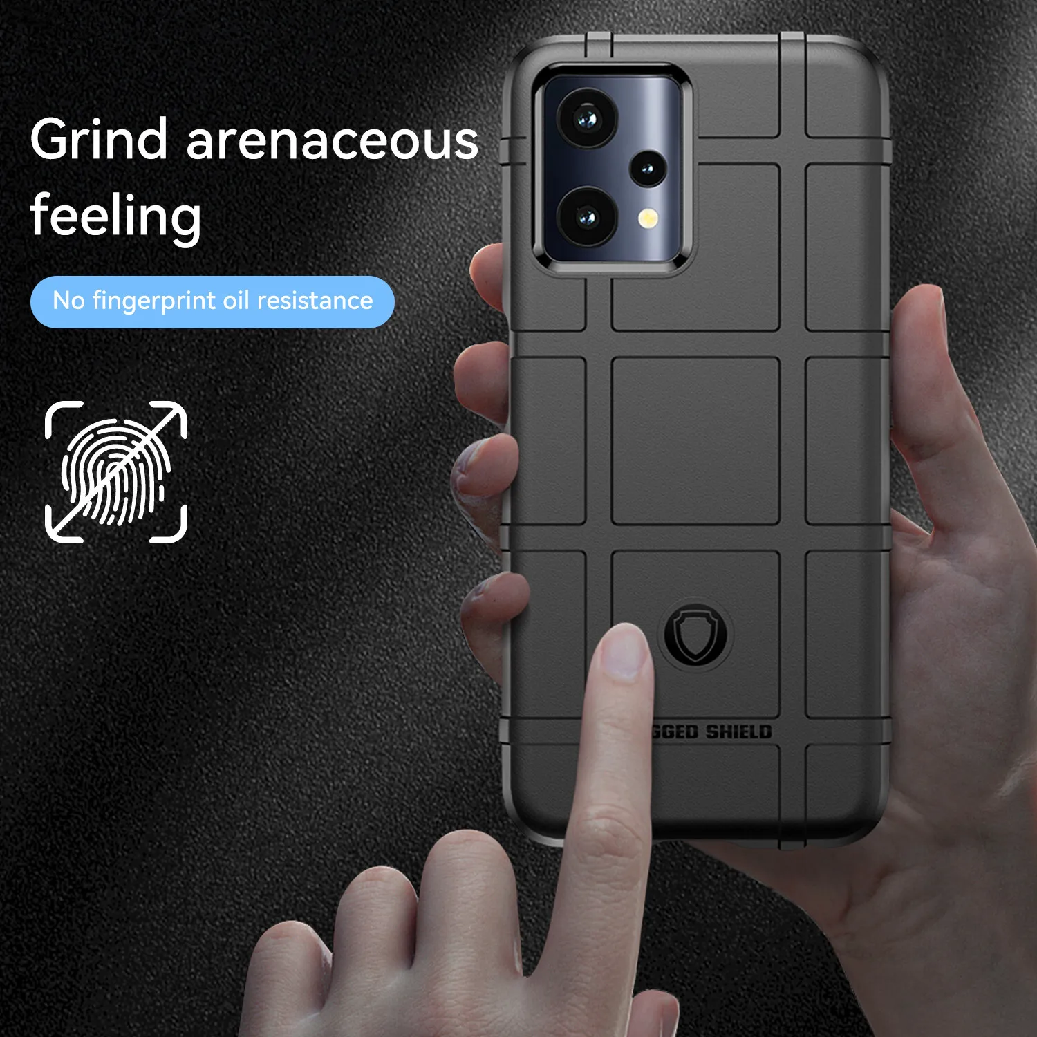 Противоударный чехол Real Me Shield силиконовый для телефона Realme Q5 V25 сверхпрочные