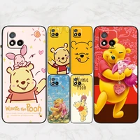 winnie the pooh disney phone case for oppo realme v11 x3 x50 q5i gt neo2 c21y c3 9 9i 8 8i 7i 6 5 pro 5g master black soft