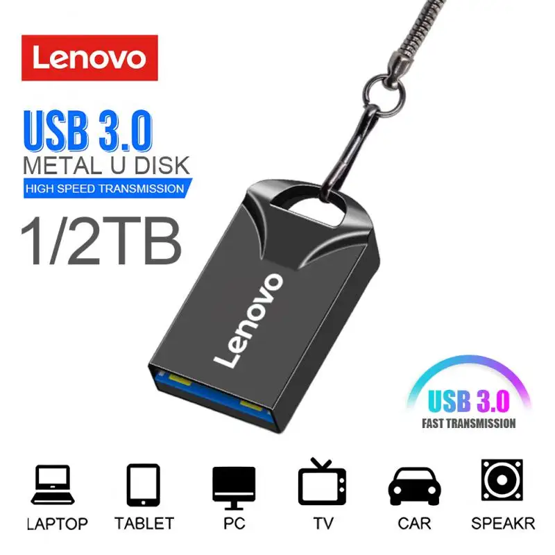 USB-флеш-накопитель Lenovo металлический водонепроницаемый 3 0 дюйма 1 ТБ