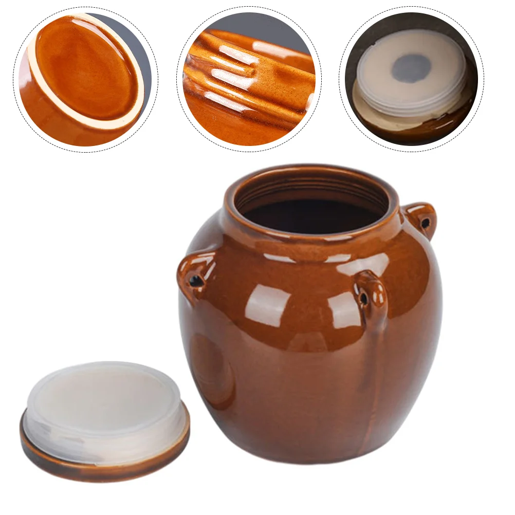 

Ceramic Pickle Jar Sealed Honey Jar Dried Container Storage Jar for Kitchen