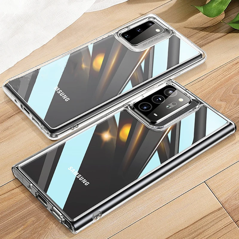 

Clear Case For Samsung Galaxy Note20 / 20 Ultra 5G Slim Pattern Soft Phone Back Cases Cover