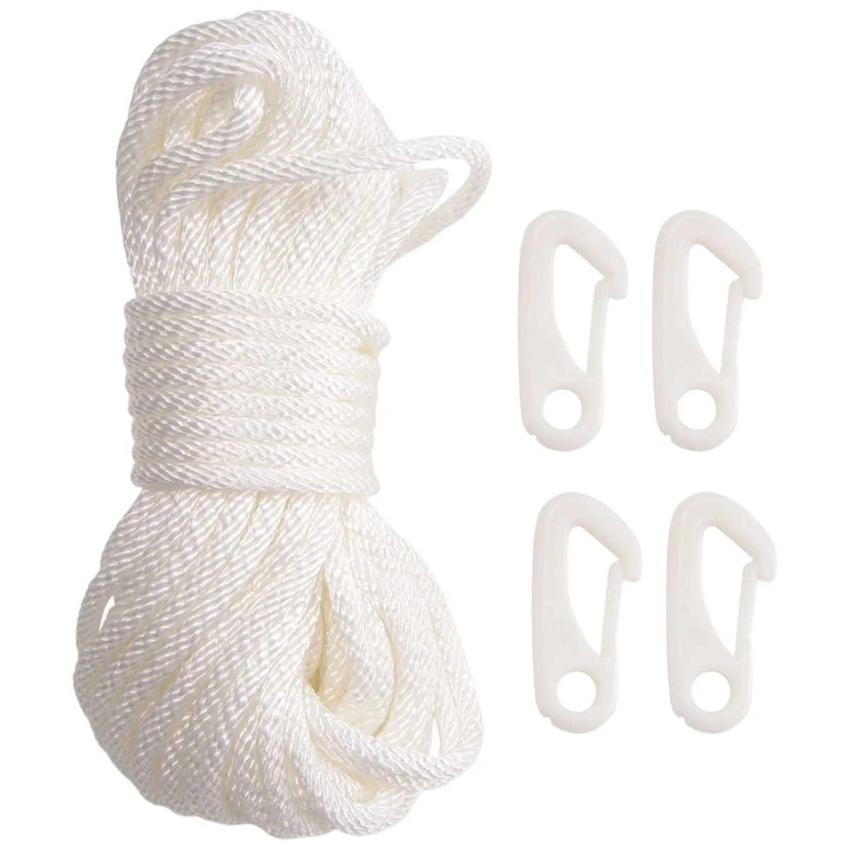 50 футов x 1/4-дюймовый флагшток Halyard веревка с 4 зажимами для флагштока совместимы