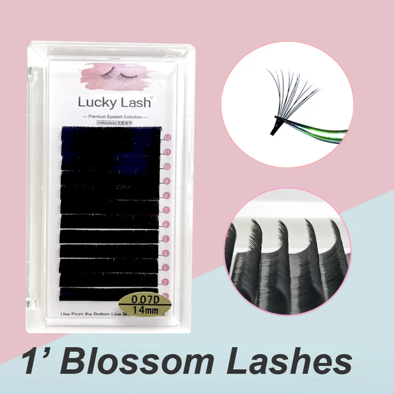 

Easy Fanning Bloom Eyelashes Austomatic Flowering Volume Eyelash Extension Faux Mink Individual Lashes Thick Natural