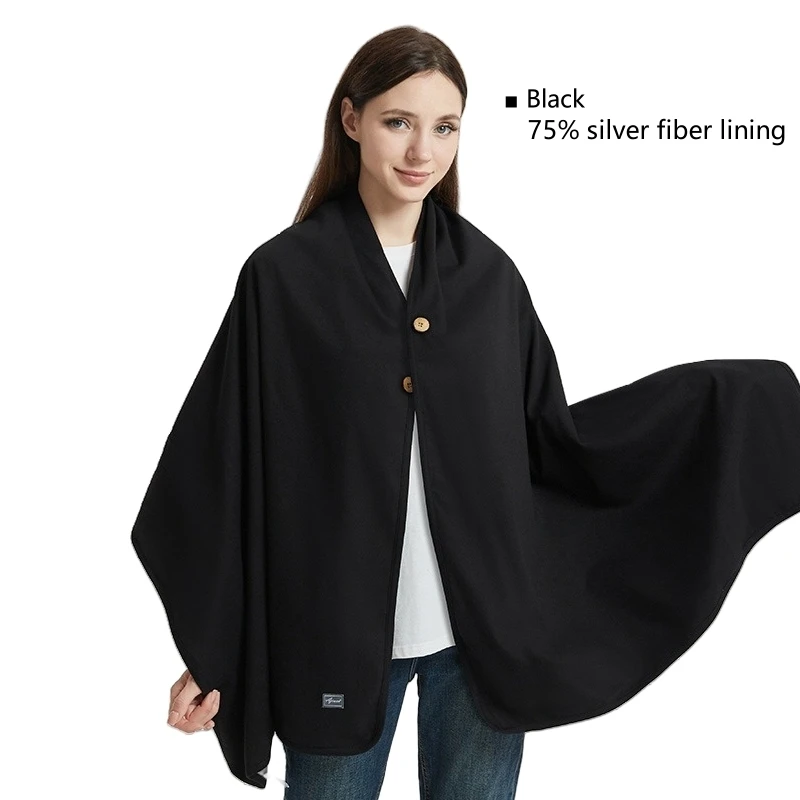 Одеяло с подкладкой из серебряного волокна, защита от электромагнитного излучения, 50% или 75%, офисное оборудование, шаль для беременных женщин, защита от ЭМП