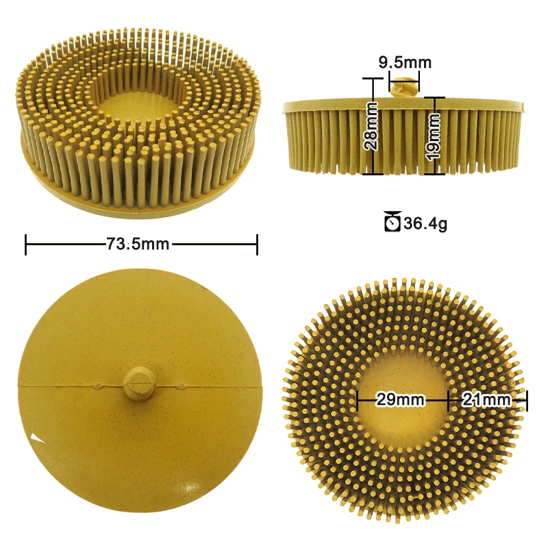

1-4 шт. Диск с щетиной 1/2/3 дюйма, зернистость 50 # 80 # 120 # Диск для снятия абразивного покрытия с хвостовиком 1/4 дюйма для металла