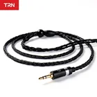 16-жильный посеребренный кабель для обновления HIFI TRN T2 s, штекер 3,5 мм, разъем 0,75 мм для TRN VX M10 BA5 ST1 KZ ZSX ZS10 PRO ZAX CCA C12