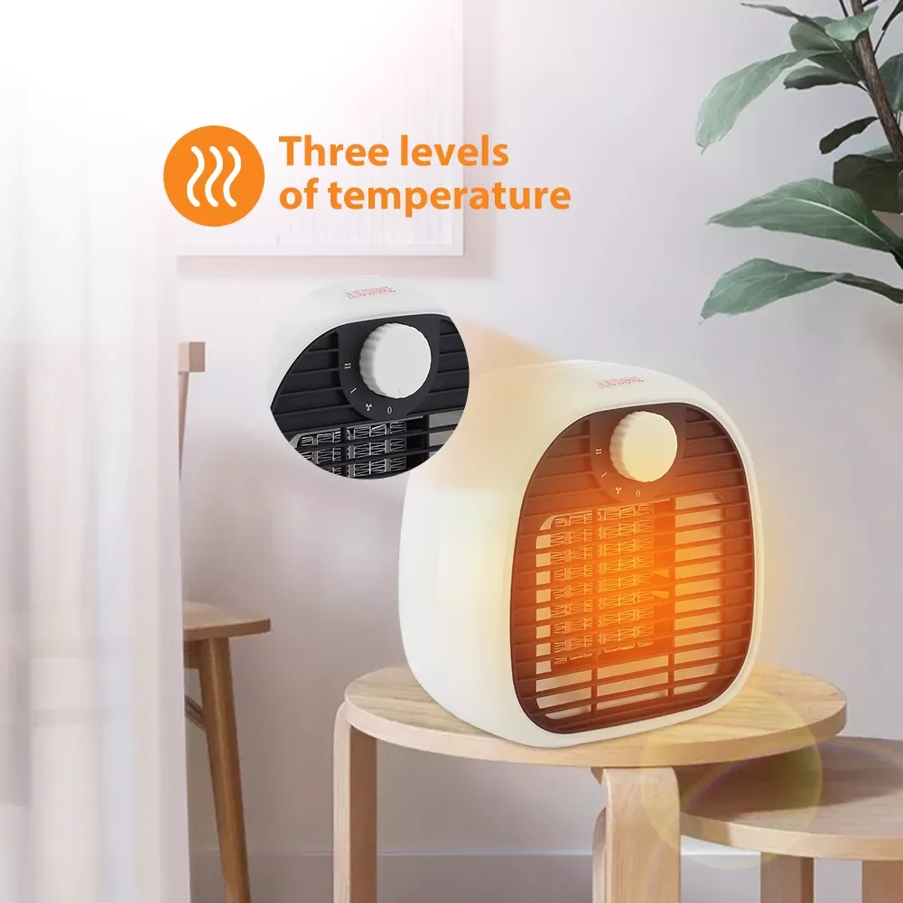 

Portable Heater Fast Heating Mini Desktop Fan Heater Winter Heating Warmer for Home Office Room Low Noise Air Heater