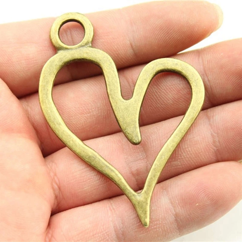 

Set of 10/20 Heart Themed DIY Jewelry Findings Metal Embellishments for Jewelry