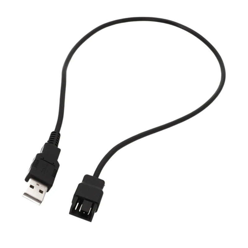 

5V USB 4Pin Laptop Fan Power Cable USB to 4Pin 3Pin Connector Adapter Cord 30cm/50/cm100cm