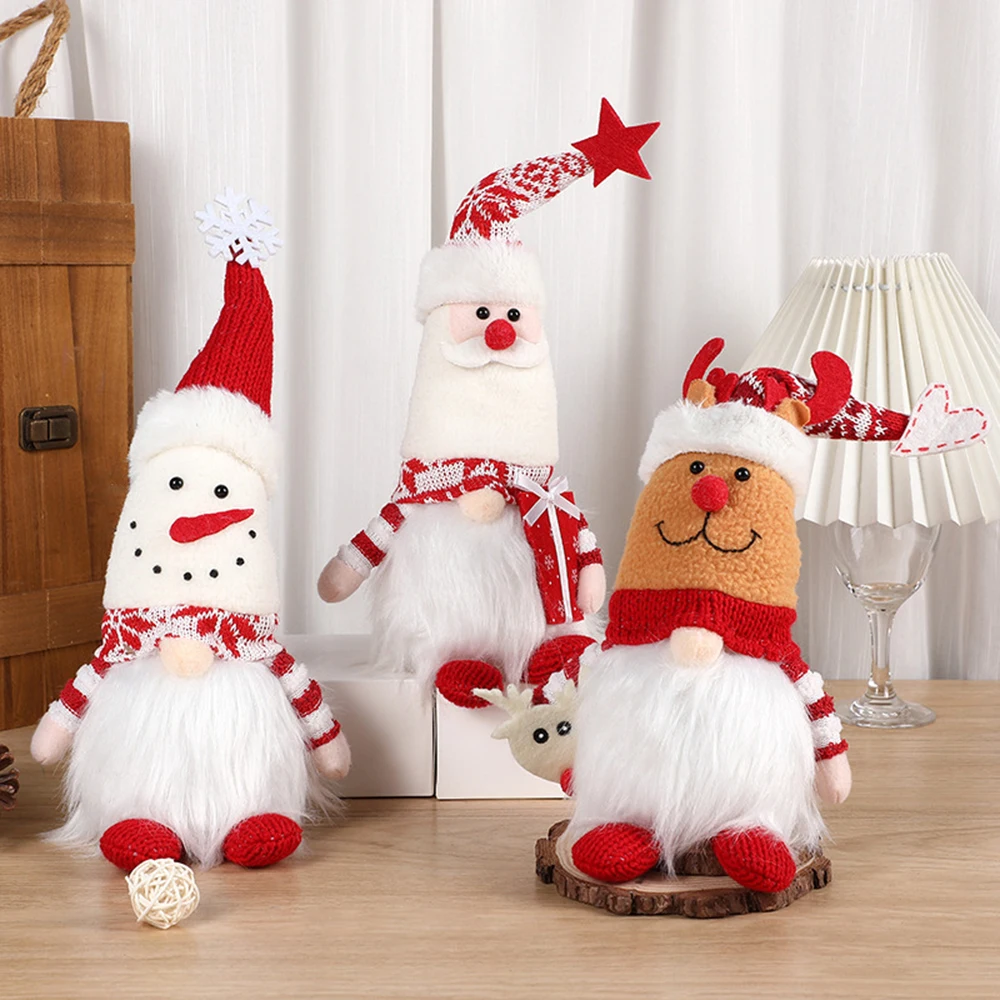 

Santa Plush Ornament for Holiday Xmas Fireplace Party Decoration Christmas Plush Ornament for Home