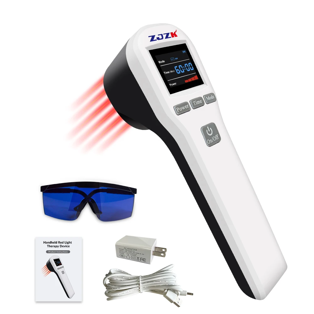 

ZJZK Lllt Class Iv Cold Laser Therapy Device for Neck Shoulder Back Knee Arthritis Pain Near Me With Laser Protection Glasses