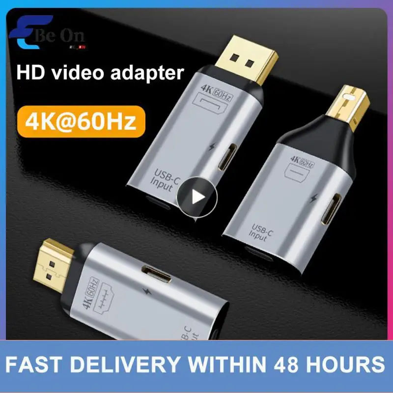 

1~8PCS 4K USB C To DP/HDMI-compatible/Mini DP Converter Ype C To Thunderbolt 3 Adapter For MacBook Samsung S20 USB-C