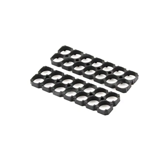 

300pcs/lot MasterFire 2*7 18650 Batteries Spacer Radiating Holder Bracket Black Plastic Battery Storage Box Holder Brackets