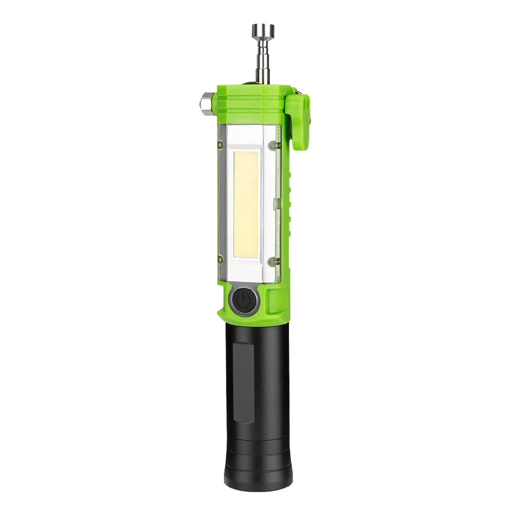 

Alloy Work Light COB XPE IPX4 Waterproof Button Switch Flashlight Outdoor Hiking Lighting Tool Lamp with Telescopic Rod
