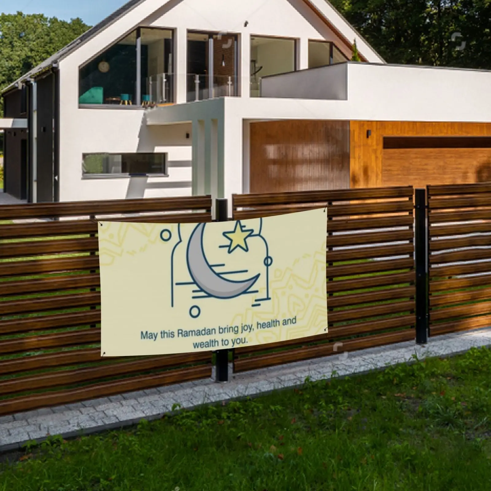 

ИД Мубарак баннер подвесное украшение мусульманский фестиваль праздник Рамадан вечерние Ник Декор