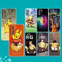 cartoon pikachu pokemon for xiaomi redmi note 10s 10 k50 k40 gaming pro 10 9at 9a 9c 9t 8 7a 6a 5 4x transparent phone case