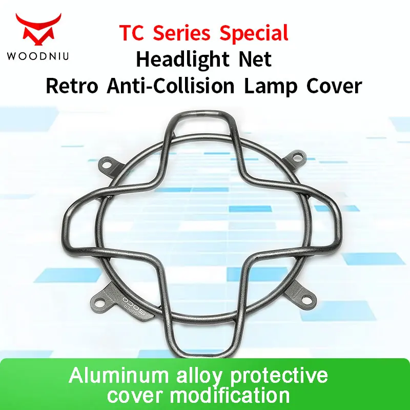 

For Super SOCO TC Modified Accessories Headlight Guard Net Retro Anti-collision Lampshade Aluminum Alloy Protective Cover