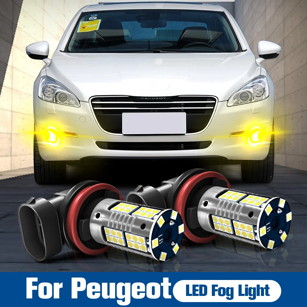 

2pcs LED Fog Light Blub H8 H11 Canbus For Peugeot 207 CC SW 3008 SUV 301 307 308 4007 4008 407 408 5008 508 RCZ Rifter Traveller