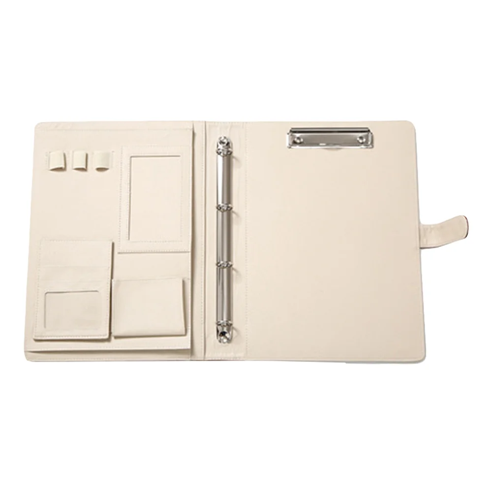 

Mens Briefcase Multipurpose Binder Chic Document Folder Professional Notebook Envelope Budget Office File Man Bookbinder A5