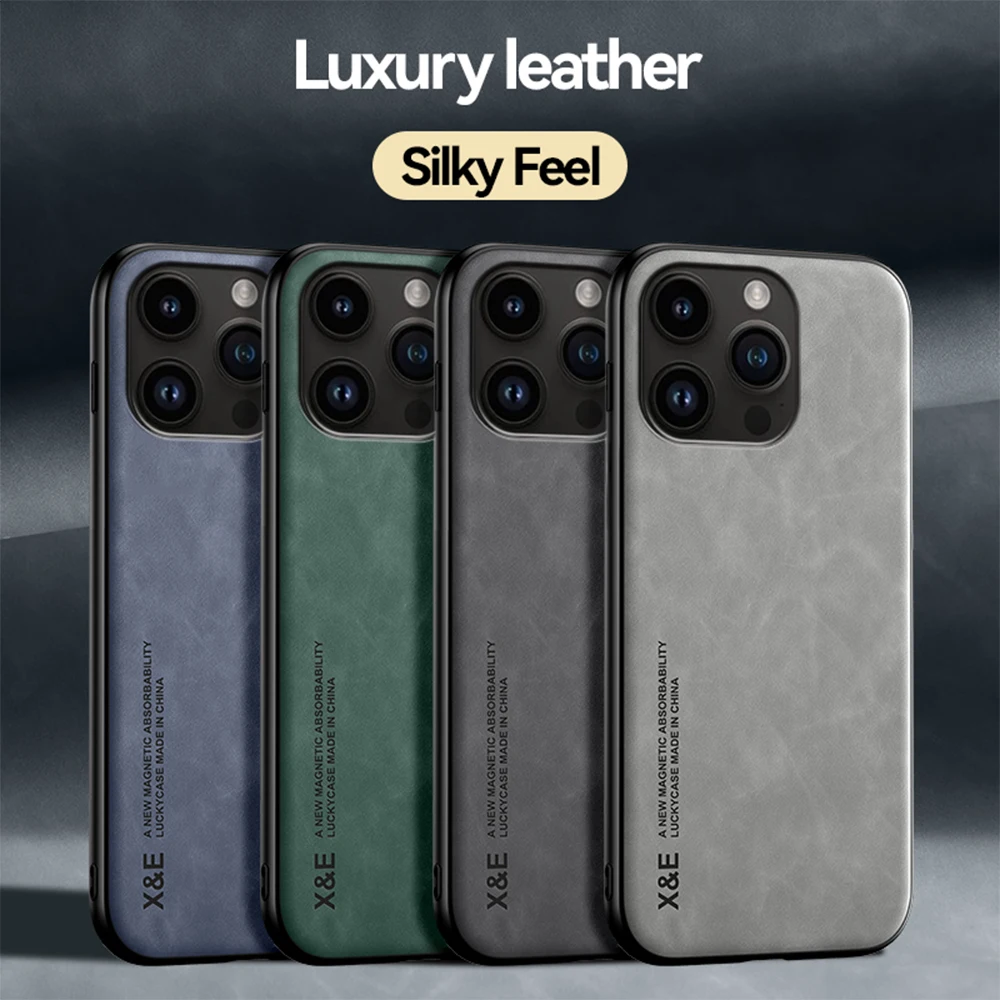Кожаный чехол из овечьей кожи для iPhone 14 Pro Max, магнитная Автомобильная задняя крышка телефона для Iphone14 Plus Ifone 14pro Max, чехлы, оболочка, чехлы (art.: 3920bf07fd8f4) - 3920bf07fd8f4