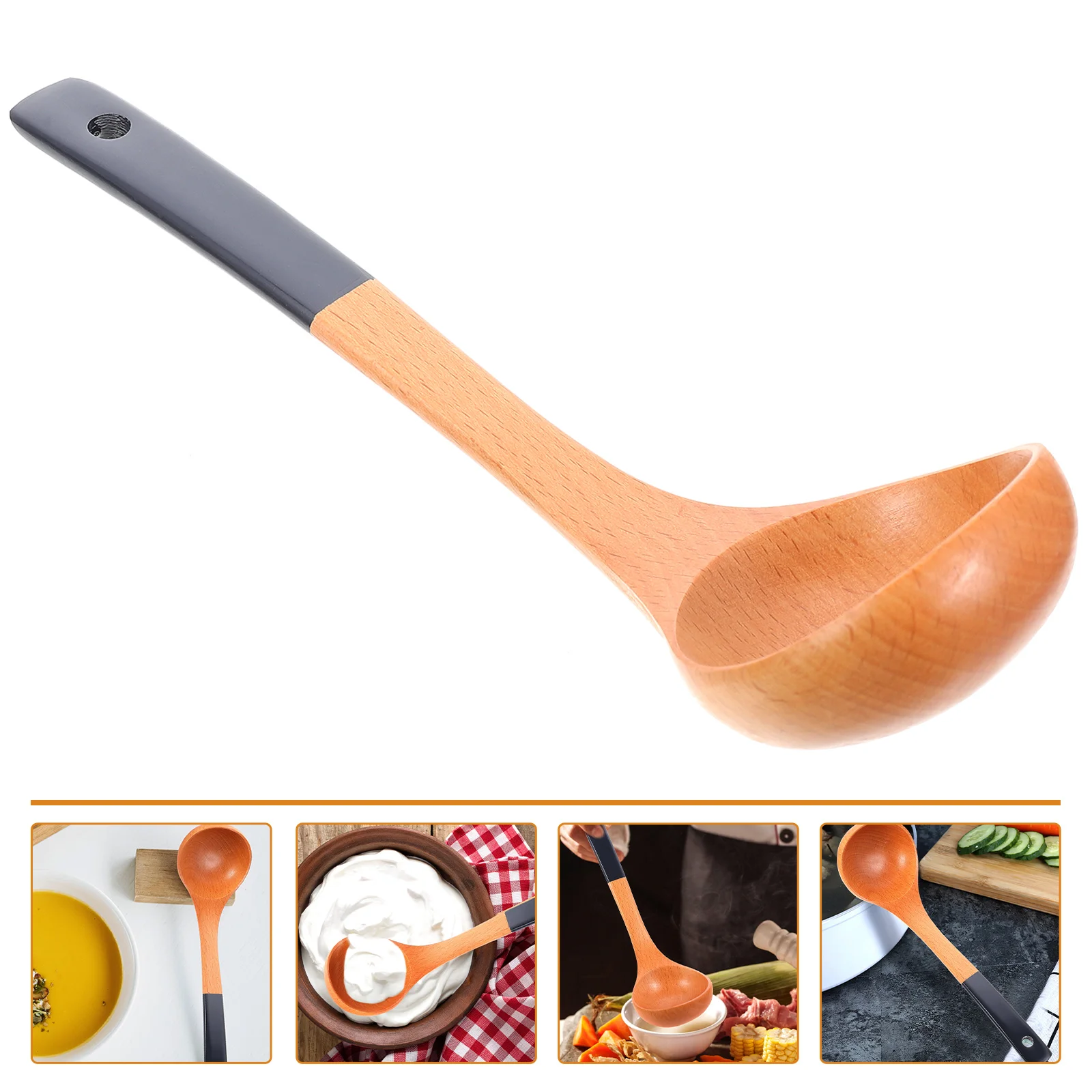 

Soup Wooden Spoon Ladle Spoons Cooking Serving Kitchen Ramen Asian Porridge Wood Teak Scoop Spatula Cutlery Pot Flatware Natural