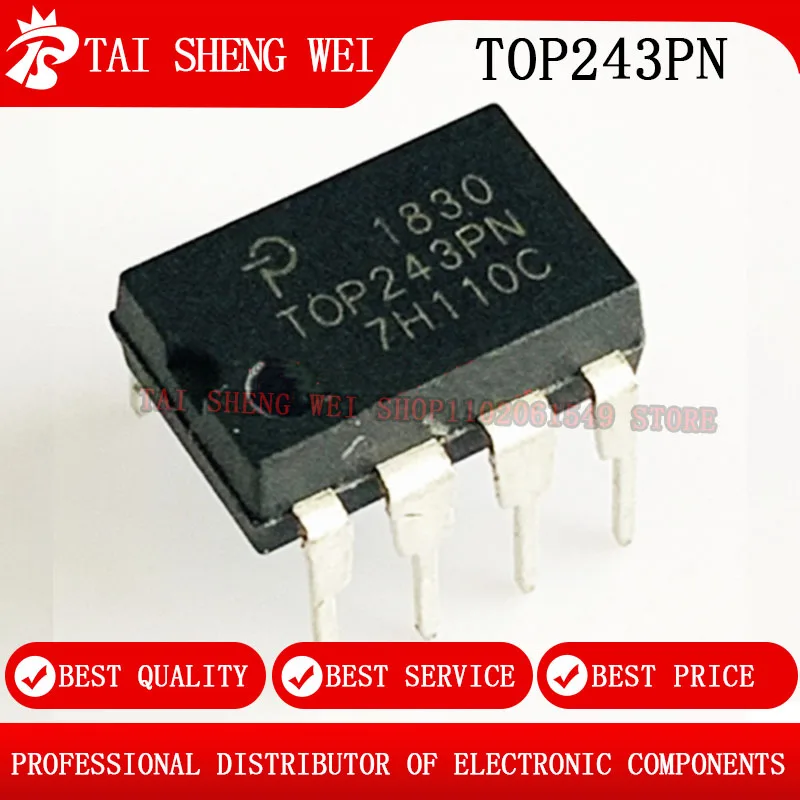 10 шт. TOP243PN DIP TOP243 DIP-7 TOP243P TOP242PN TOP242 TOP224PN TOP224 TOP223PN TOP222PN TOP221PN TOP209PN TOP232PN