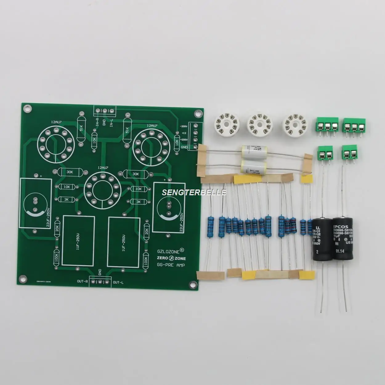 Hifi Ground Grid GG 12AU7 Preamp board Kit Tube Preamplifier kit No | Электроника