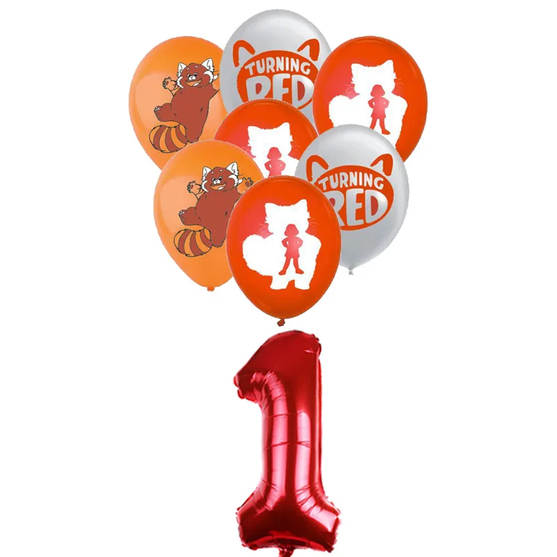 

Disney Turning Red Balloons Set Happy Birthday Party Decorations Toy for Kids Party Baby Shower Party Supplies Air Globos