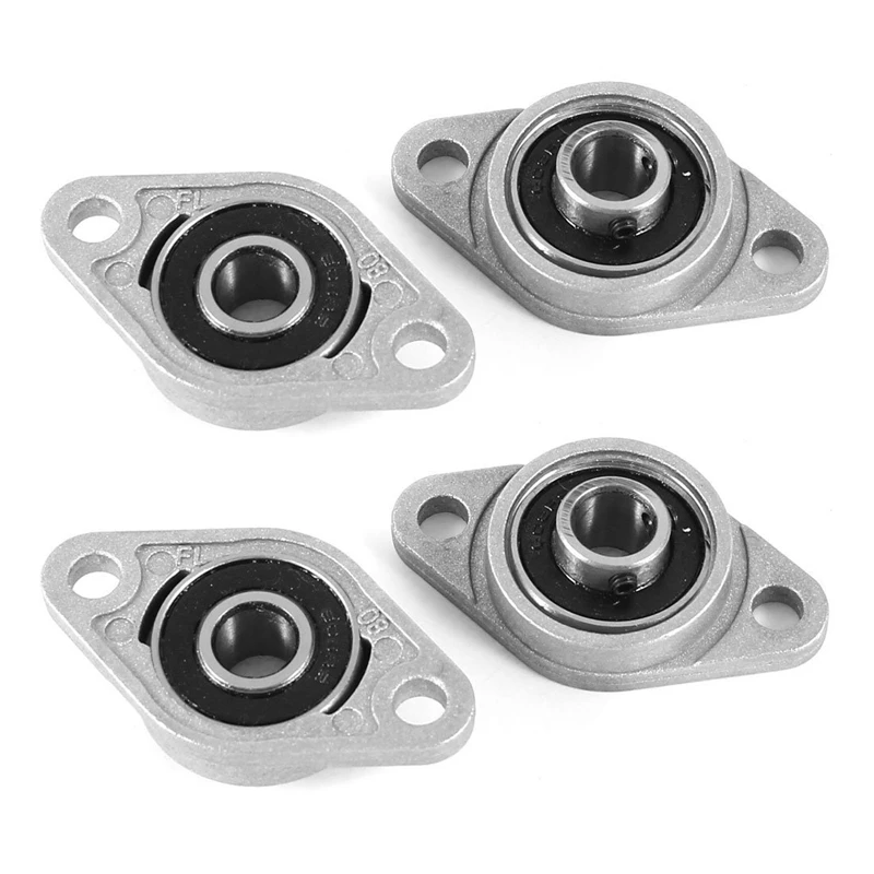 

KFL08 Flanged Bearing / Ball Bearing, Zinc-Aluminum Alloy, 8 Mm, 4 Pieces
