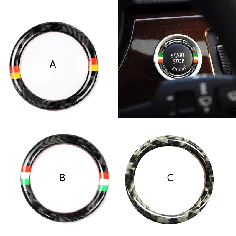 

One-Click Start Circle Stickers Engine Button Decal For E90 E92 E93- 320i Z4 E89