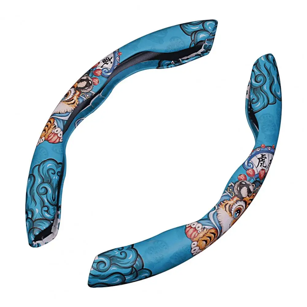 

Steering Wheel Sleeves 2Pcs Durable Comfortable Grip Unisex Steering Wheel Cushions Auto Parts for Vehicle