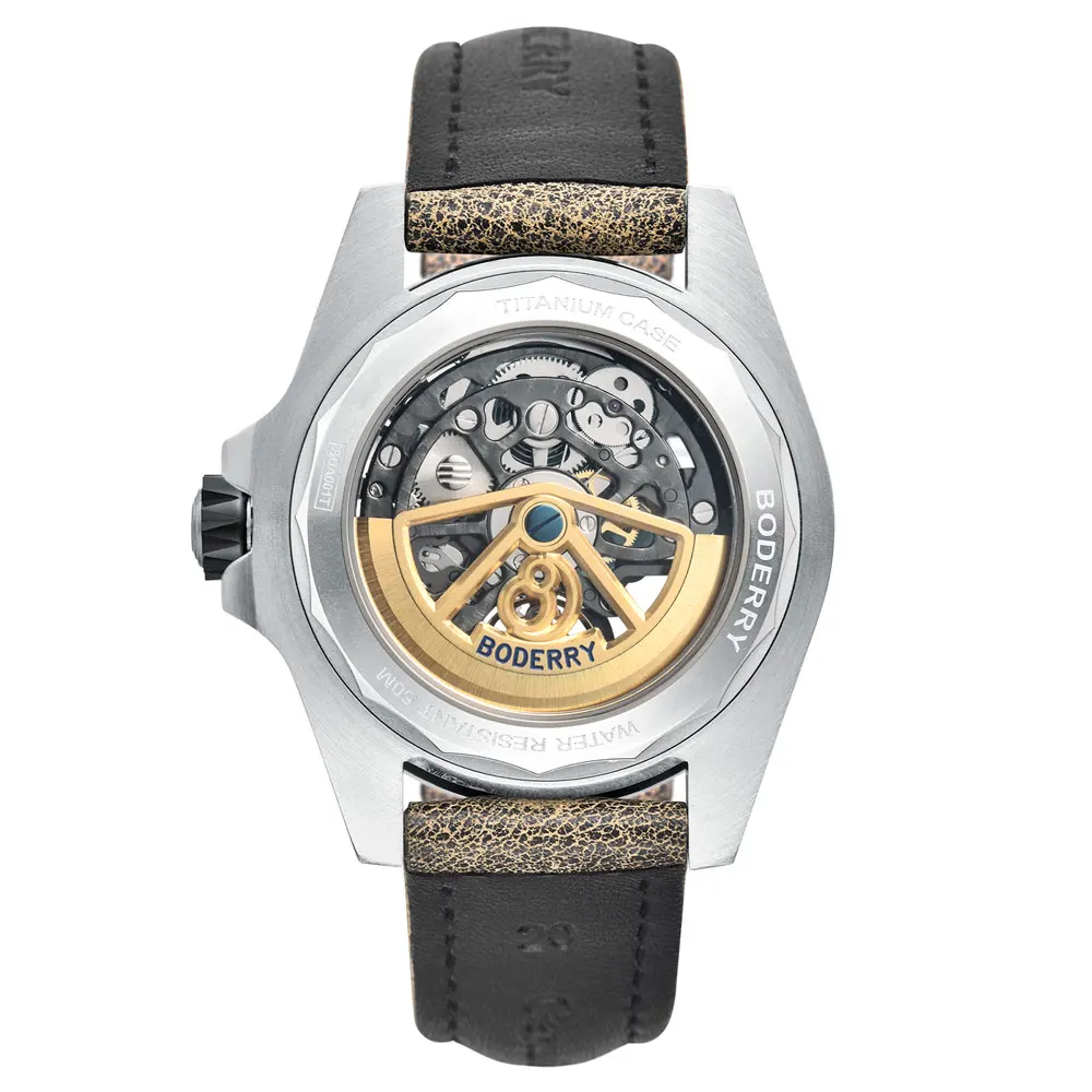 Мужские автоматические часы Boderry спортивные мужские 40 мм титановый чехол