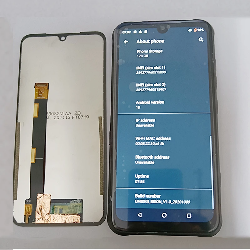 6.3 Inch For Original UMIDIGI BISON & BISON Pro 2021 LCD Display +Touch Screen Digitizer Assembly Replacement Parts Android 10.0
