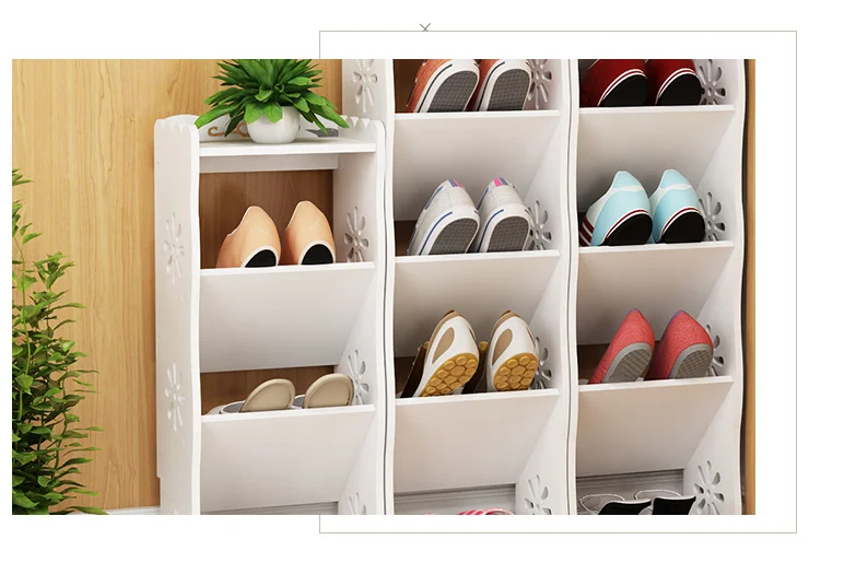 

Living room corner space saving shoe rack shoe cabinet multi-layer economical waterproof shoe rack