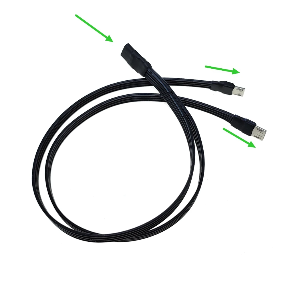 Мини микро-Usb Тип c usb-буксис 1 до 2 микро-Usb-Разделитель-стекер verlängerung ladekabel 0,2 м 0,3 м 0,5 м