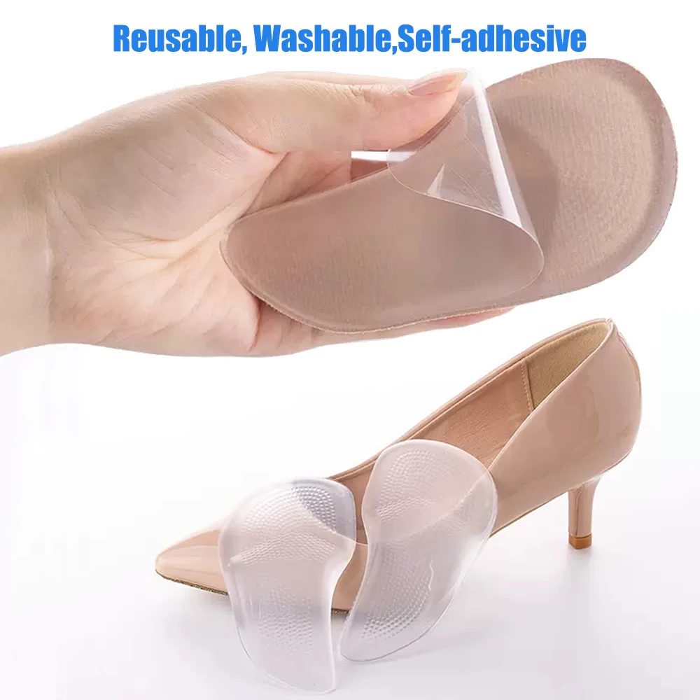 Silicone Gel Arch Support Insoles for Shoes Women Sandals Flat Foot Orthopedic Insoles for Men Plantar Faciitis Relief Shoe Pads