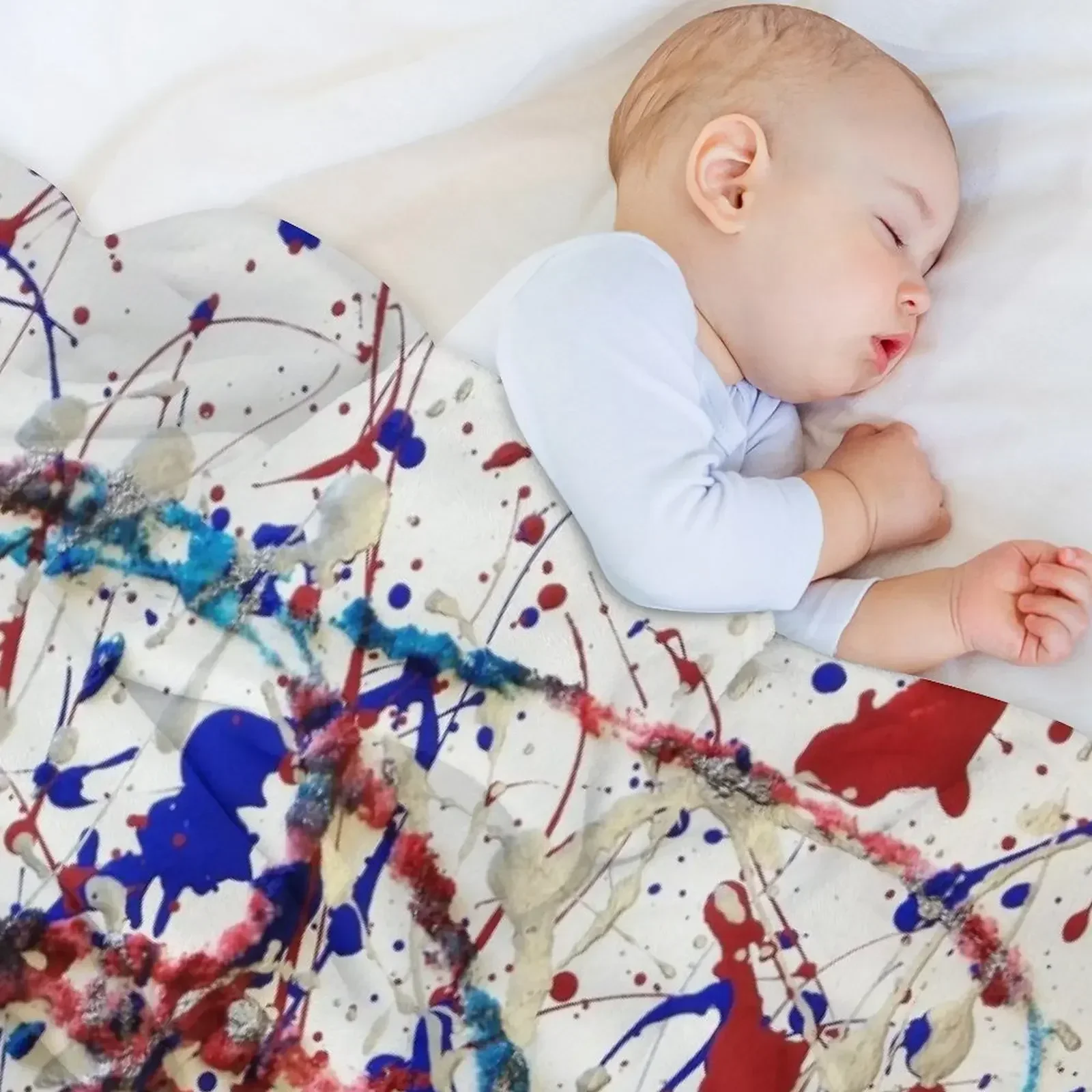 Фланелевое одеяло Abstract Jackson Pollock Painting