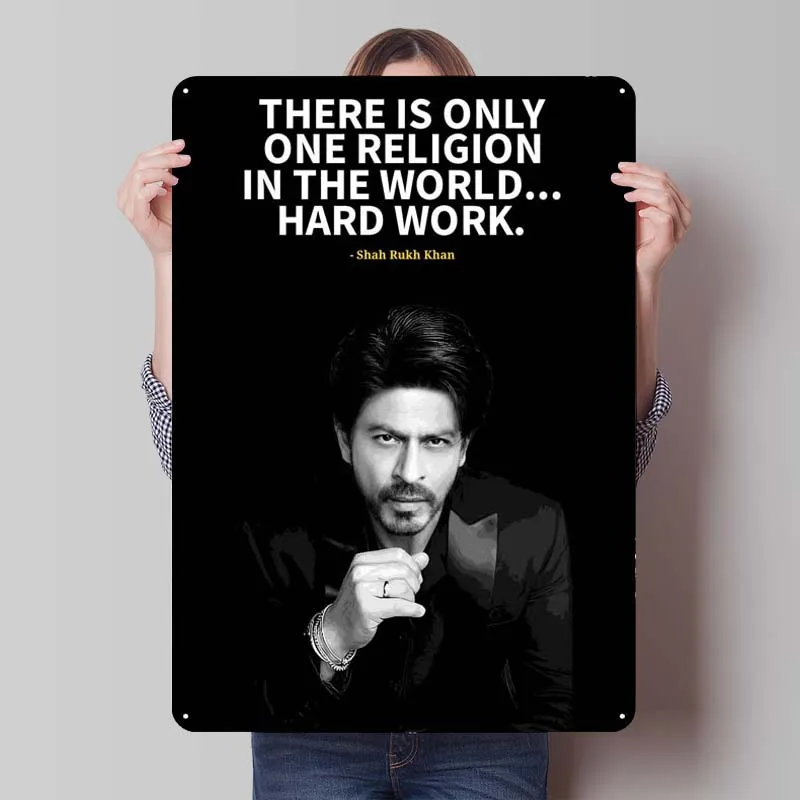 Постер с цитатой Шах-рукх-хана жестяной плакат украшение для спальни винтажный