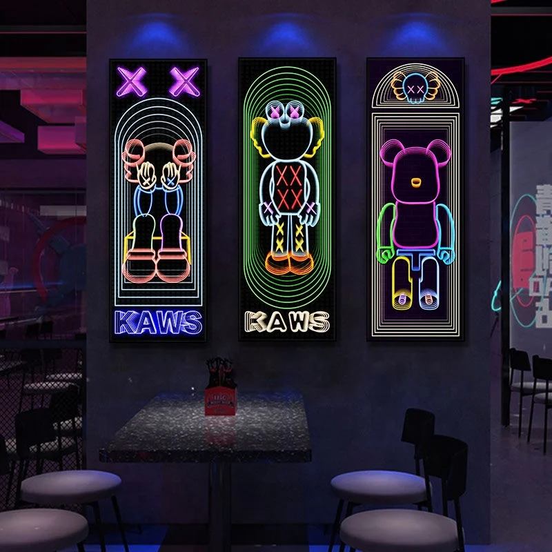 (Под заказ) неоновые зеркальные 3D Волшебные многоцветные тысячи светящихся букв