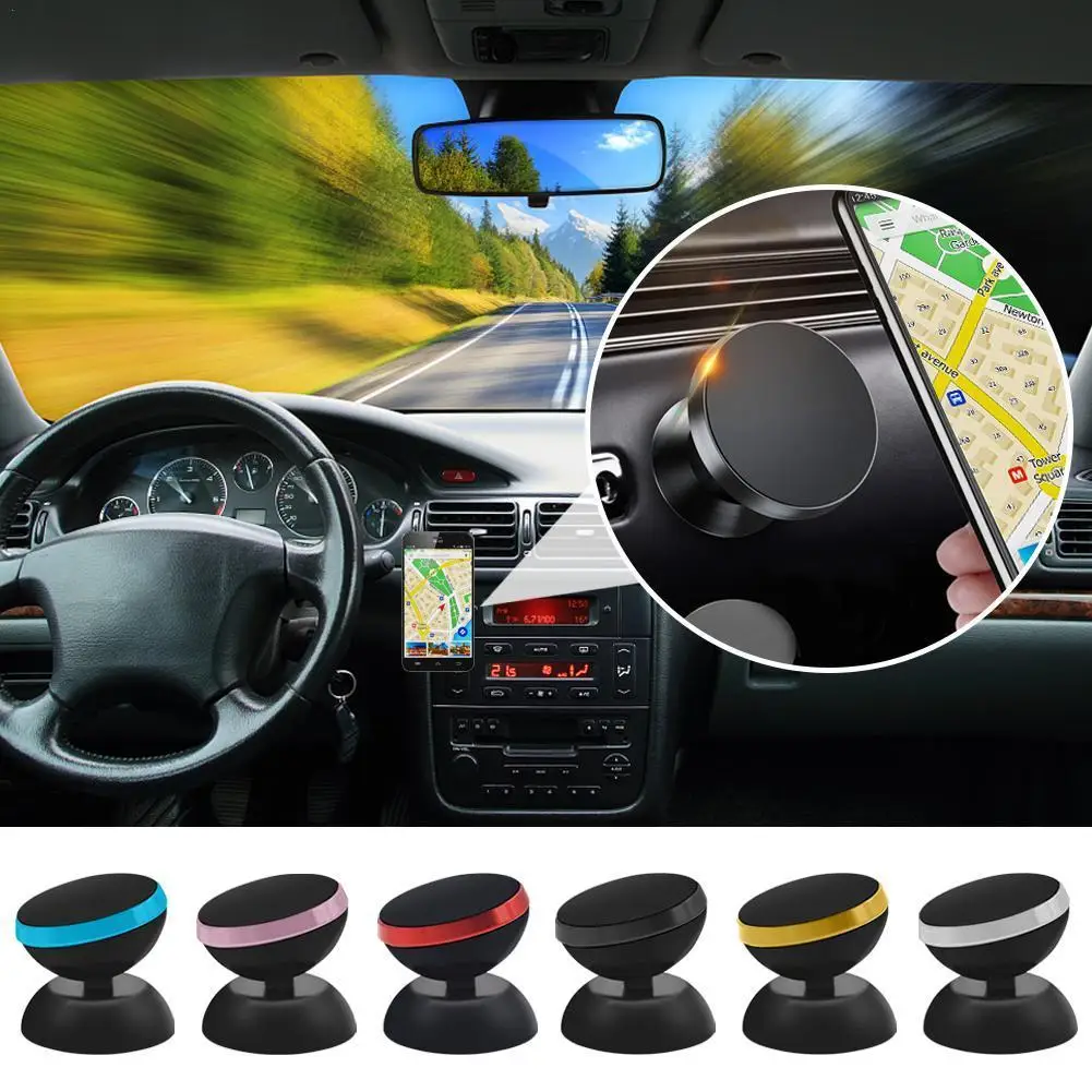 

Car Mobile Phone Bracket Magnetic ABS Alloy Air Outlet Gravity Fasteners Navigation Phone 360 Degree Rotation Strong Bracket