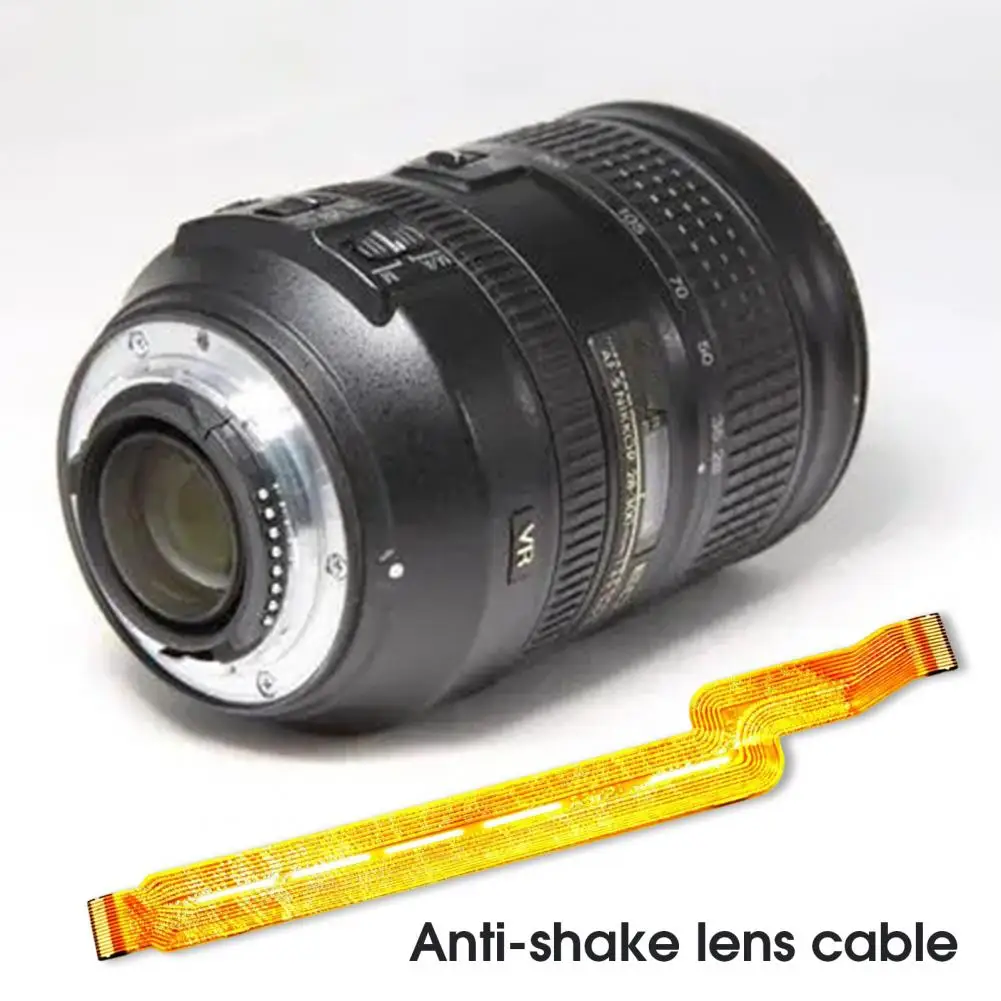 

Гибкий шнур для стабилизации объектива, простая установка, Желтый Сменный противоударный гибкий кабель для камеры Nikon 28-300 мм