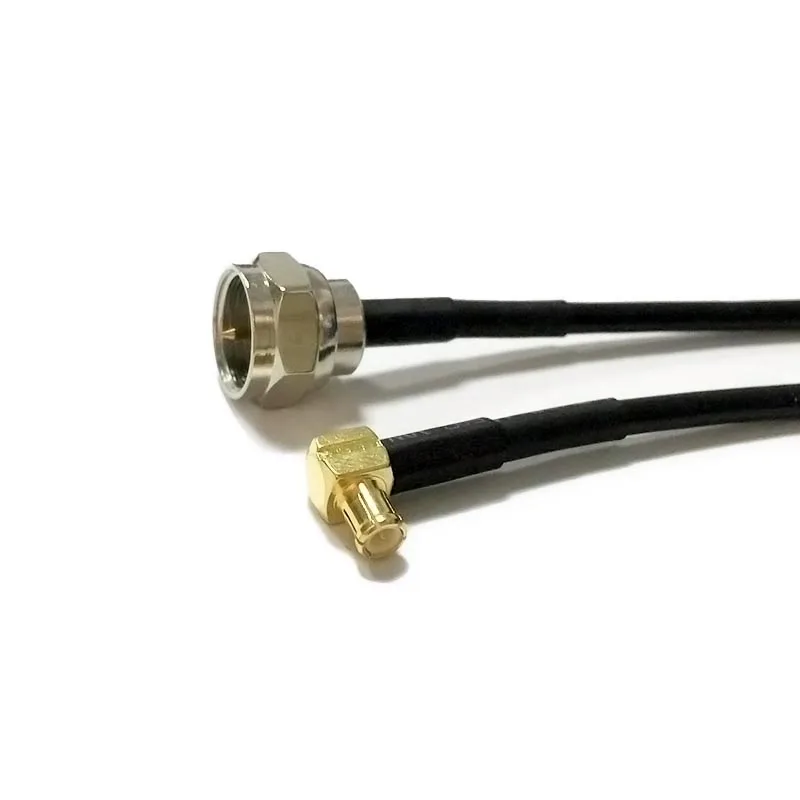 Новый кабель RF pigtail F штекер к MCX Mlale разъем прямого угла RG174 коаксиальный 20 см