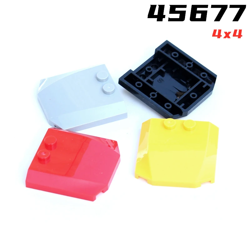 

Радужная свинья MOC частицы 45677 Клин 4x4x 2/3 изогнутые высокотехнологичные строительные блоки детские части «сделай сам» сборные образовательные детали игрушки