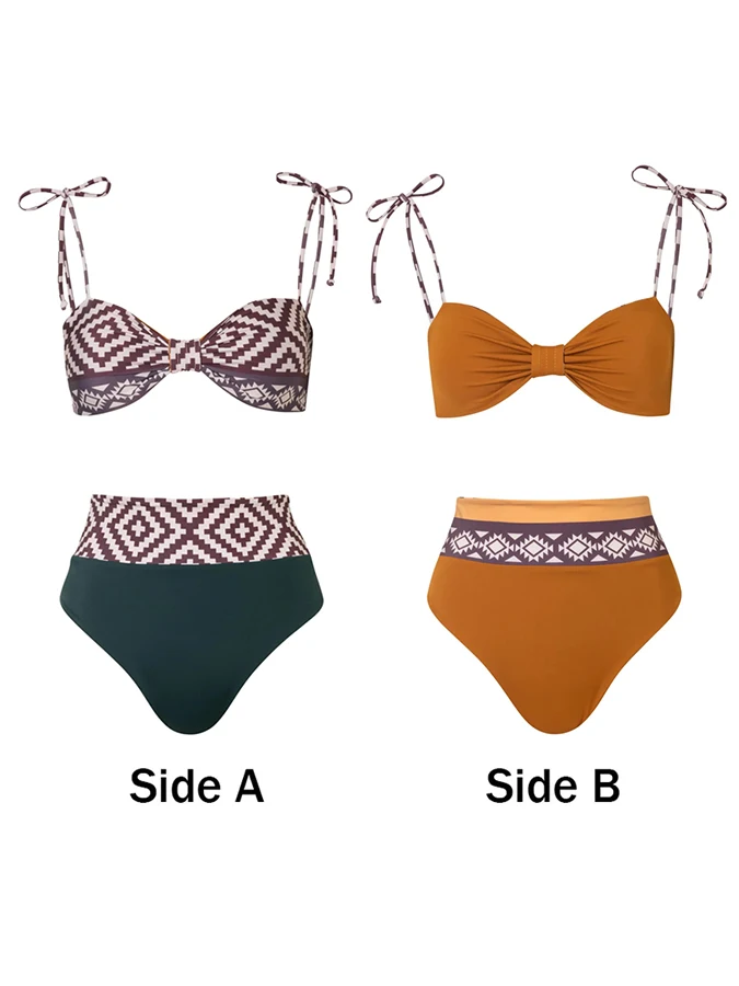 Рисунок 6 - Бикини с высокой талией и цветочным принтом