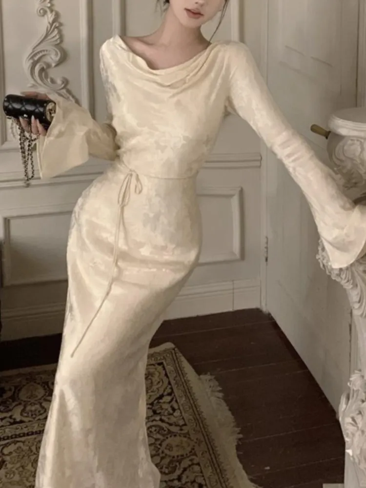 Женское платье NoEnName_Null китайский стиль полиэстер